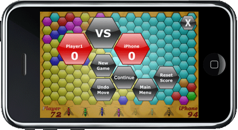 Mobile Game: Crazy Bee2 Options Screen